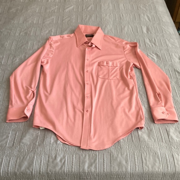 jcpenney Shirts Mens Pink Vintage Jcpenny Ultressa Button Down